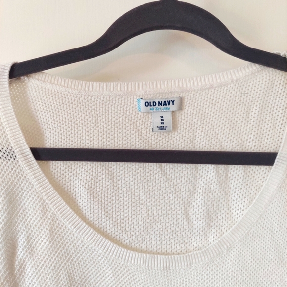 White Loose Weave Sweater - Picture 4 of 4